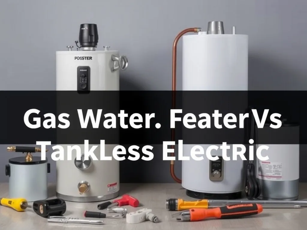 Professional Gas Water Heater vs Tankless Electric: Complete Performance, Cost, and Installation Comparison setup with proper tools and equipment